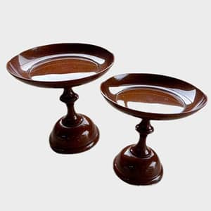 A pair of lacquered "Takatsuki": high cups for offering